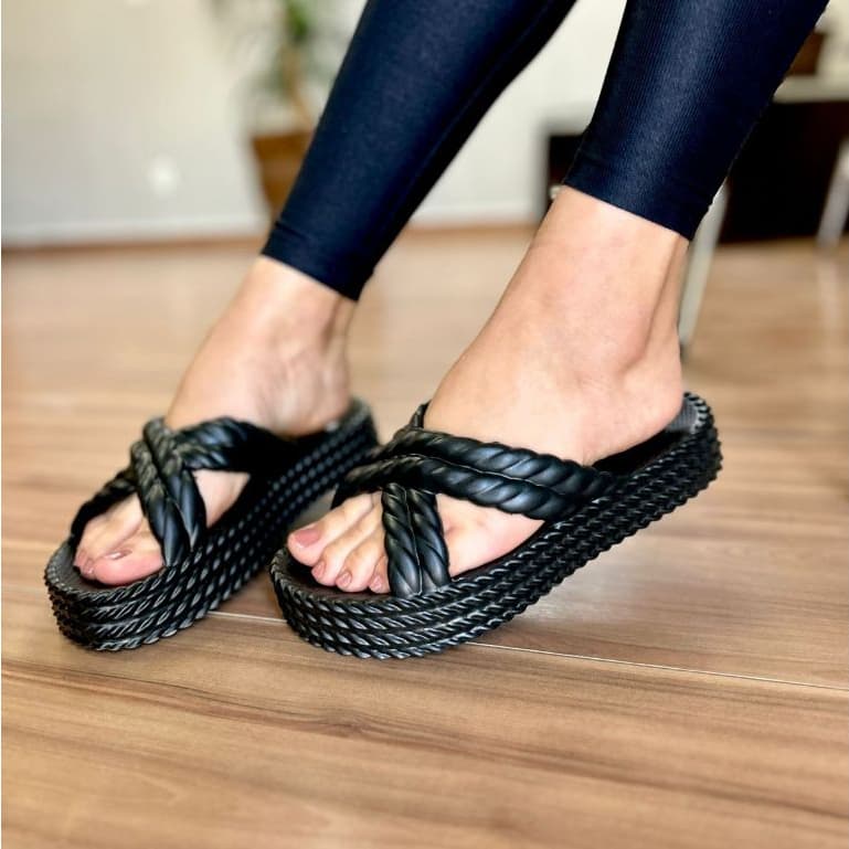 Chinelo Femenino EVA Saltinho Moda Verao Super Leve