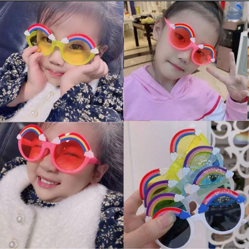 Óculos de sol arco-iris para crianças Moda Meninos Meninas Óculos de sol Meninas Óculos de sol Arco-Íris Presentes