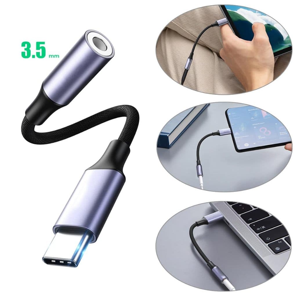 Adaptador Fone Ouvido Usb C para P2 Celular Universal Adaptador Conector