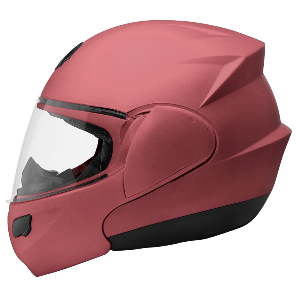 Capacete Moto Escamoteável Attack Elite Com Viseira Solar Fumê e Narigueira Feminino Masculino