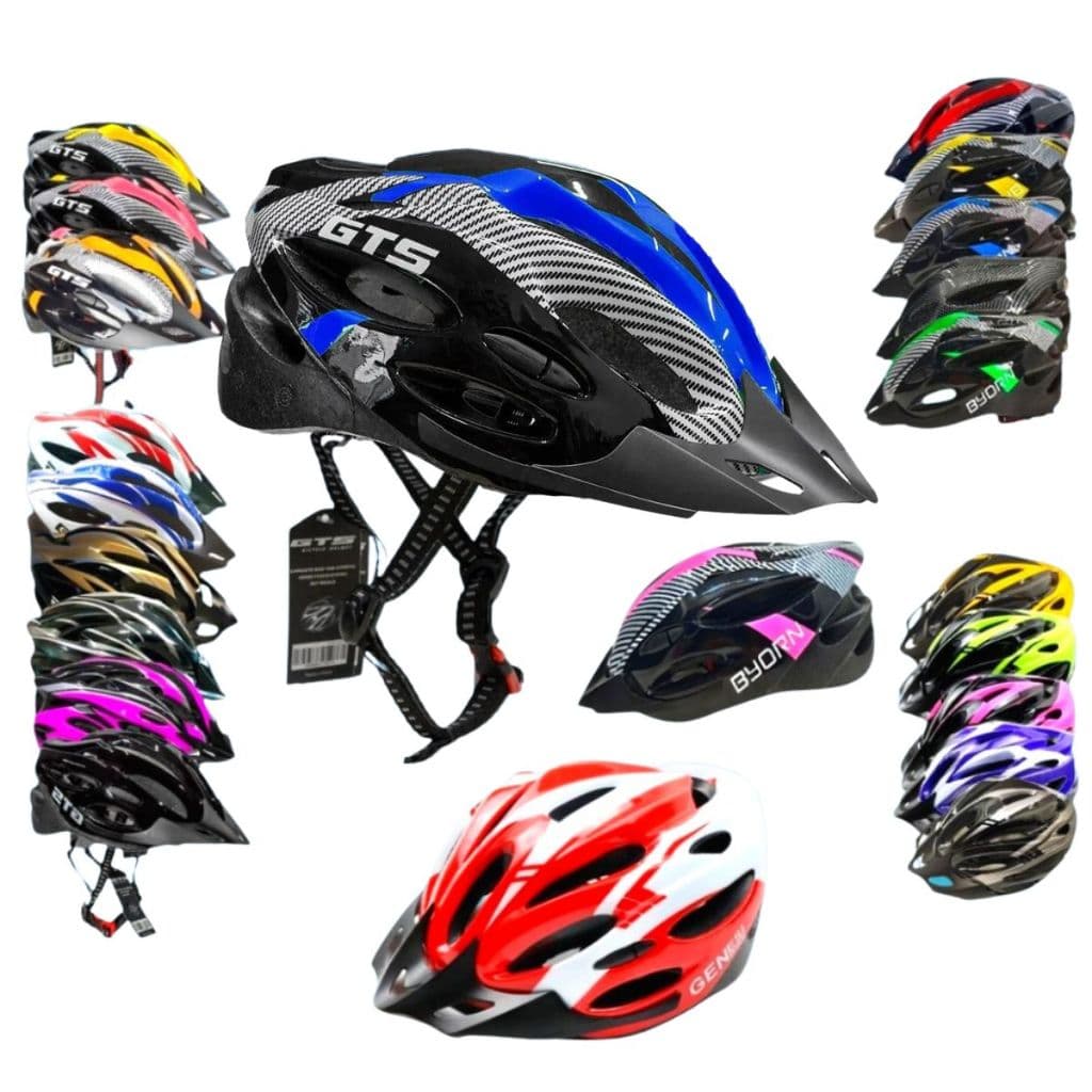 Capacete Ciclismo Com Sinalizador De Led Leve E Resistente Bicicleta Adulto Bike Original GTS