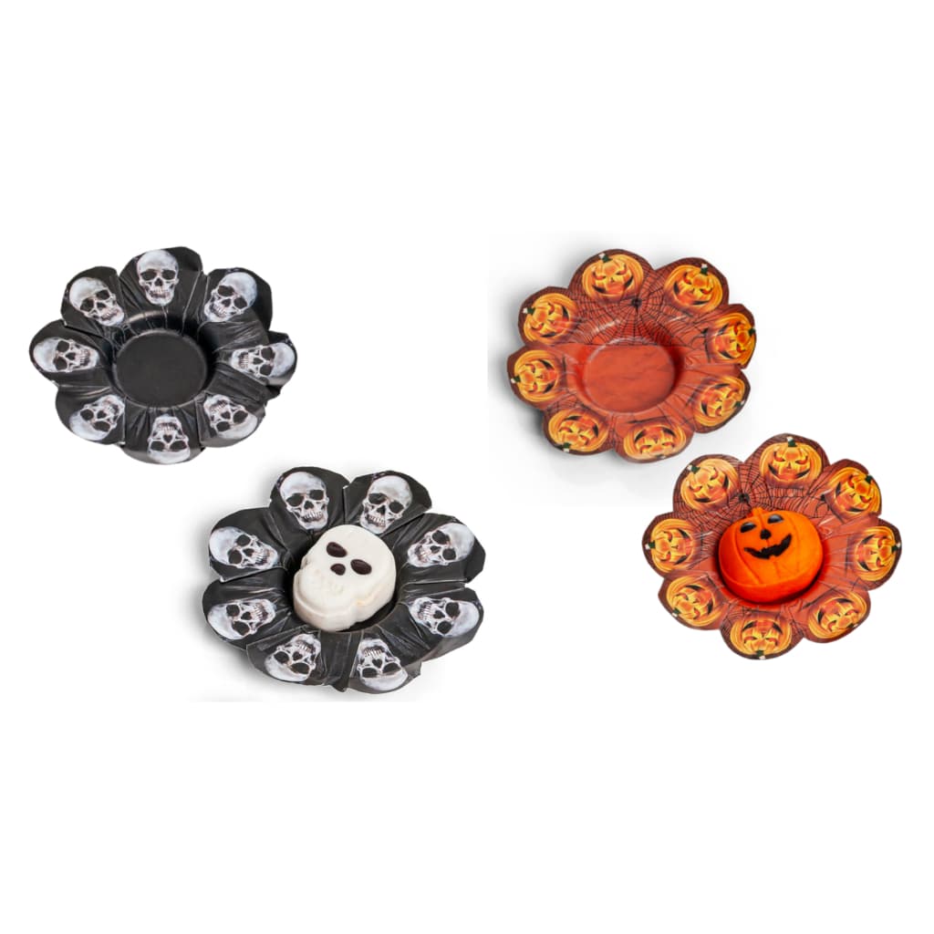 Forminha Para Doces Brigadeiro Caveira Abobora C/12