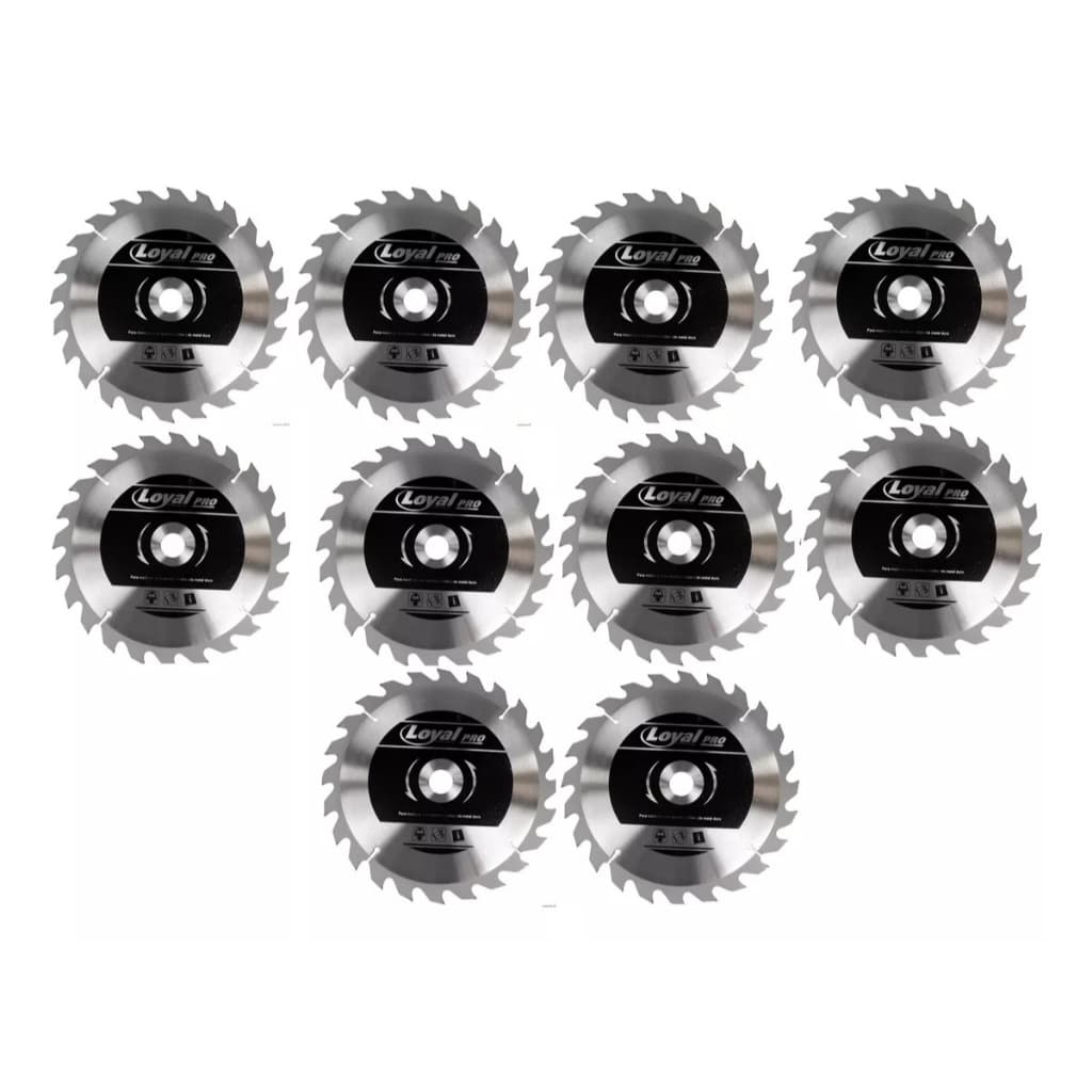 Kit 10 Discos Widea Madeira 4" 110mm P/ Makita 24 dentes