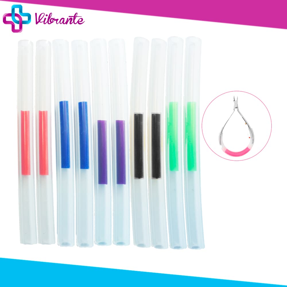 10 Molas De Silicone Para Alicate De Cutículas Profissional