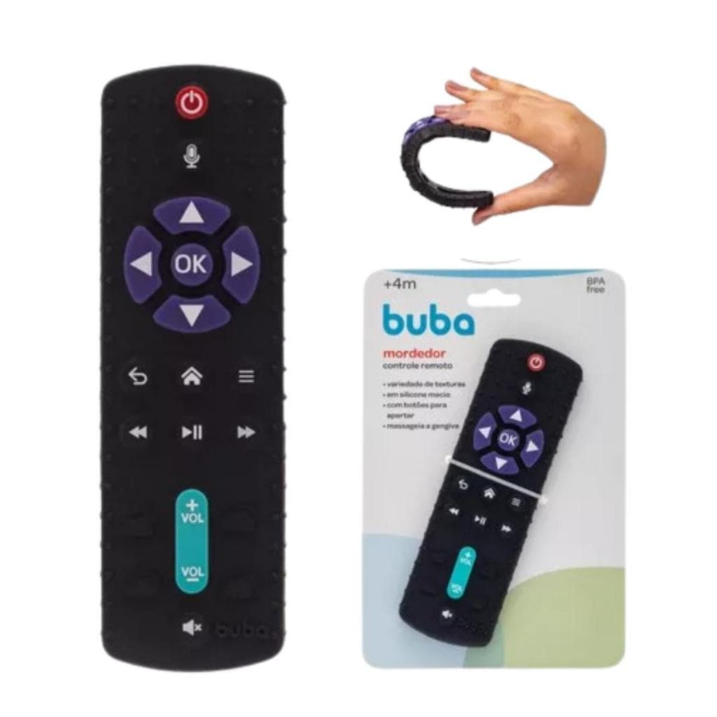 Mordedor de Controle Remoto TV Macio da Buba a partir 4 meses Bebê