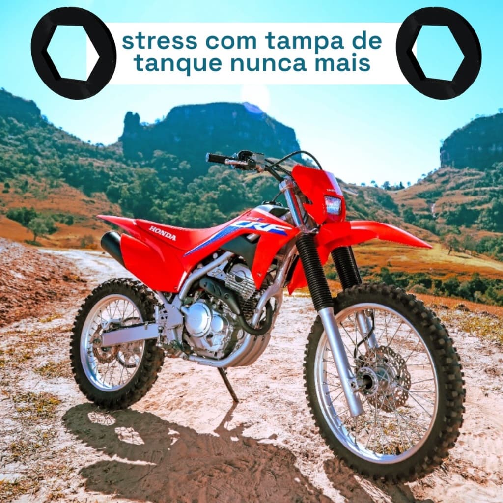 REPARO TAMPA DO TANQUE CRF250 F CRF250F - REPARO PARA TAMPA ORIGINAL