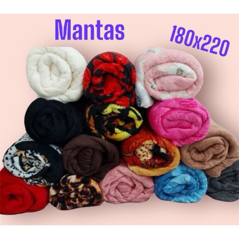 Cobertor  Mantas Microfibra casal 180x200