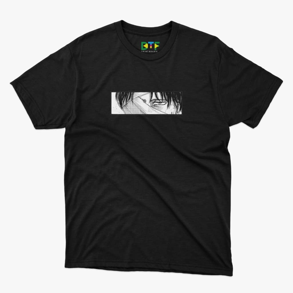 Camiseta Estampada Anime Attack on Titan - 100% Algodão