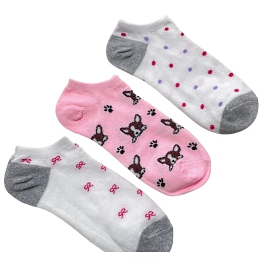 Kit 3 Pares De Meia Soquete Ou Cano Longo Feminina