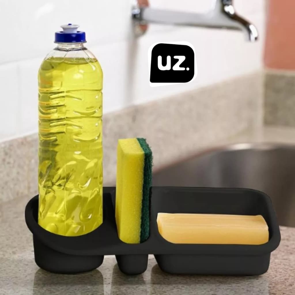 Porta Detergente pia Cozinha Organizador com Porta Esponja
