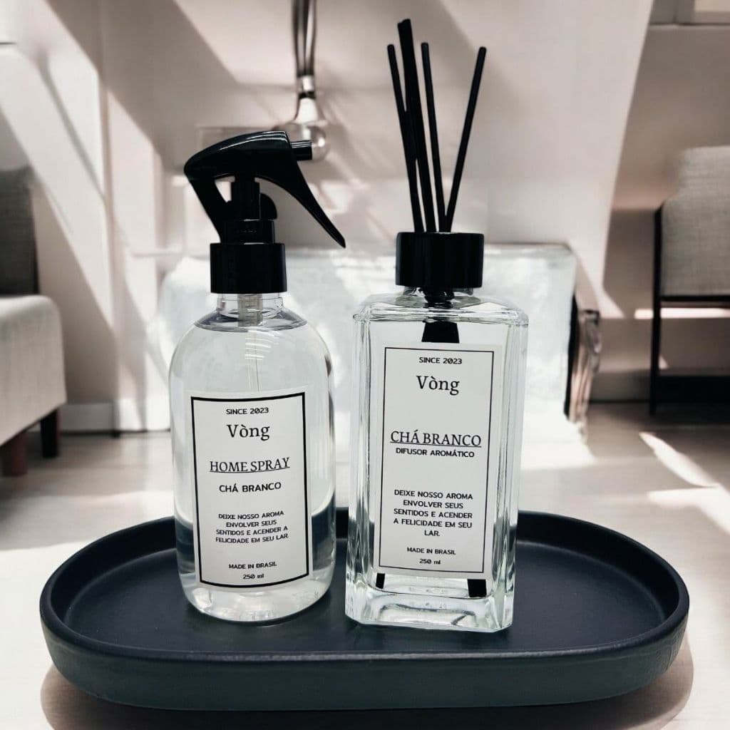 Kit Presente Difusor de Ambientes e Home Spray Chá Branco