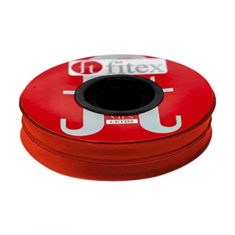 viés cetim 50mm aberto 24MM fitex com 20 metros VERMELHO