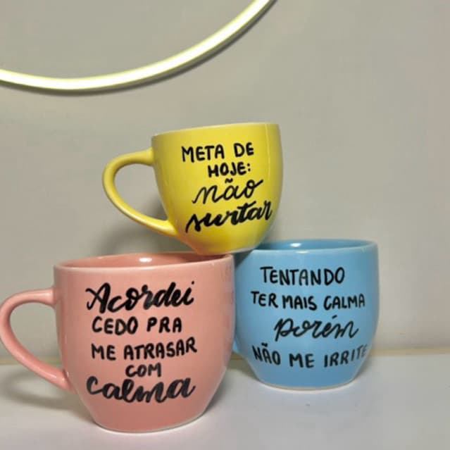 Xícara Personalizada Com A Sua Frase