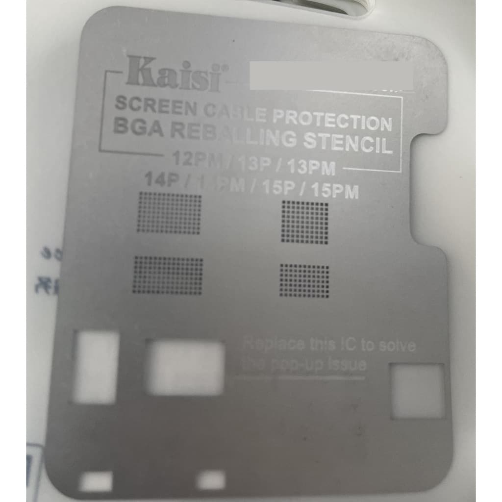 Estêncil de reballing BGA de  tela eprom para iphone 12 Pro max/13 Pro/ 13 Pro Max/14 Pro/ 14 Pro max//15 Pro/ 15 Promax