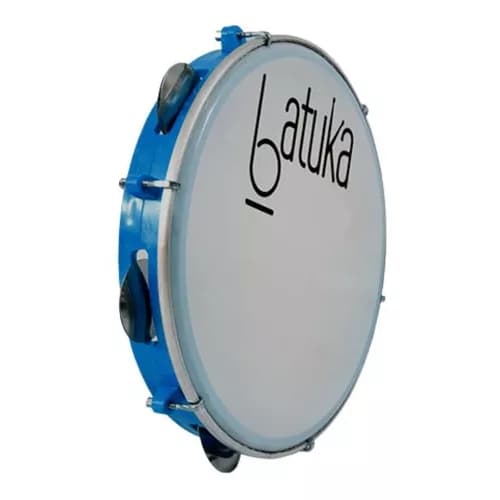 Pandeiro Luen Azul 10 Polegadas Pele Leitosa Batuka - 60045AZ