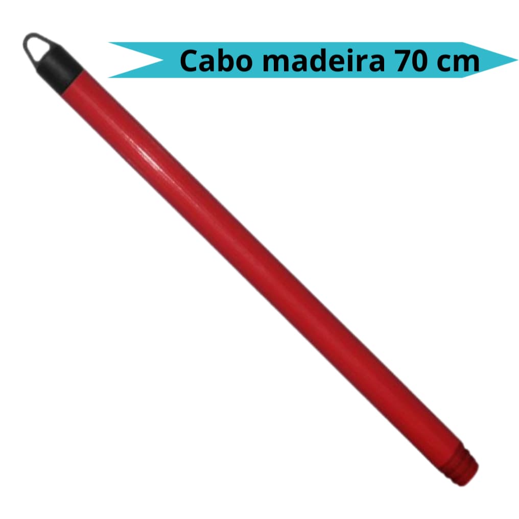 Cabo de madeira 70 cm ideal para pá lixo esfregão Limpeza -  Brubalar