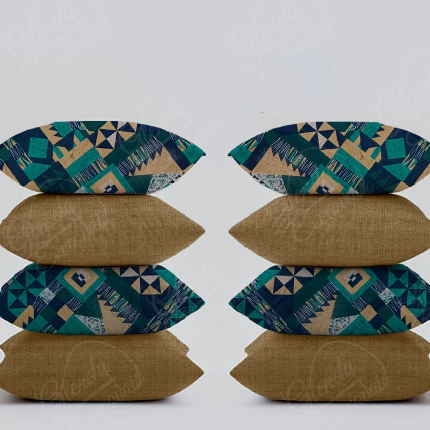 Combo 8 Capas Almofadas 45x45 Estampas Decorativas