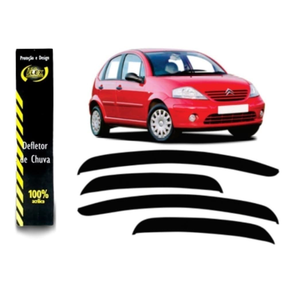 Calha De Chuva Citroen C3 2003 até 2012 4 Portas 71001A