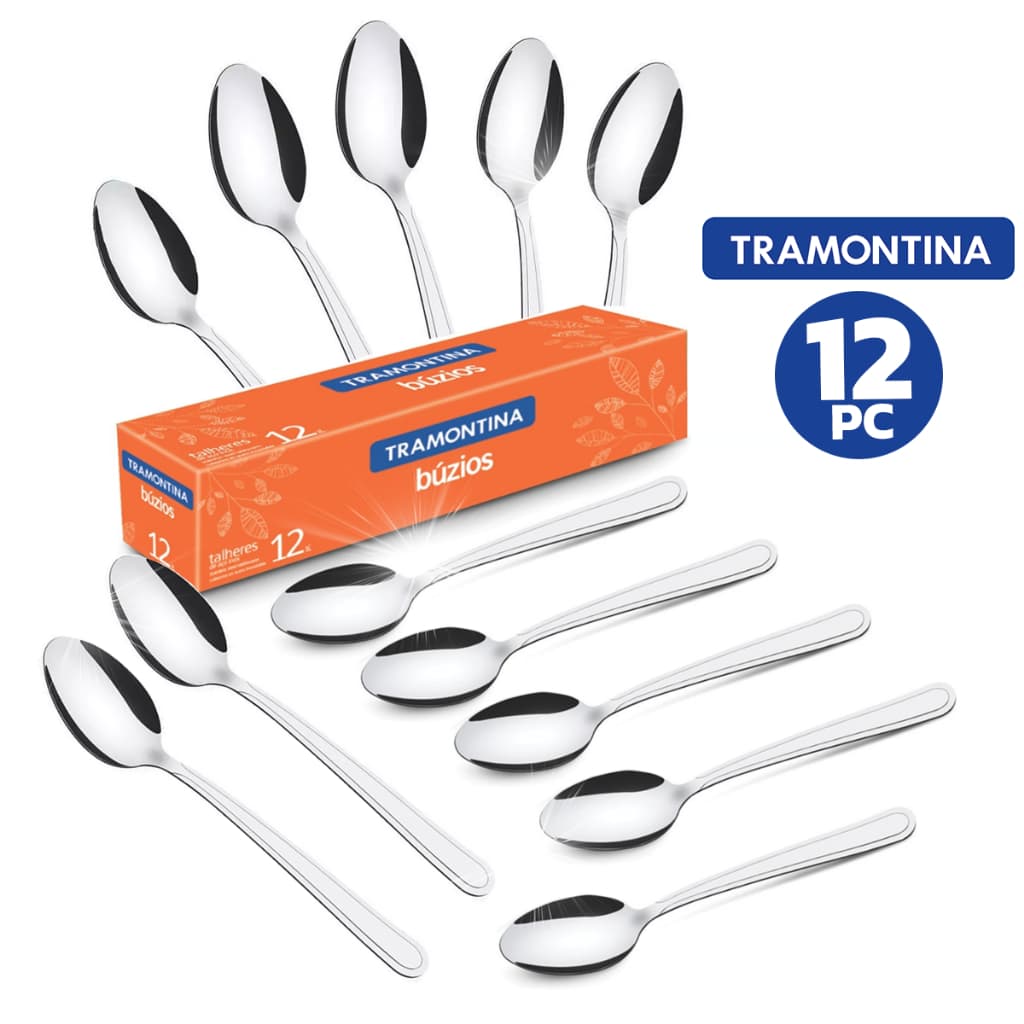 Kit 12 Colher Chá Inox Búzios Tramontina