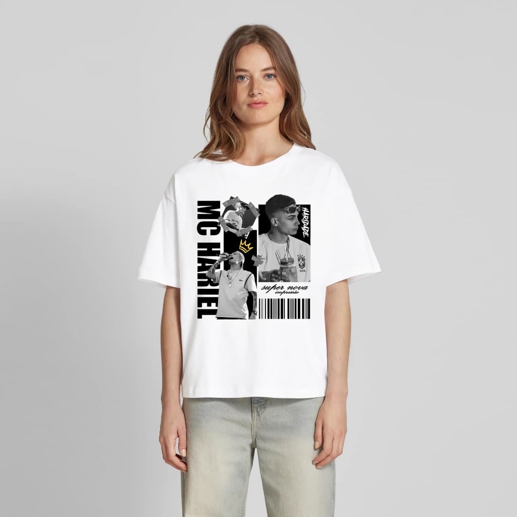 Camiseta Mc Hariel Feminina Tshirt Streetwear Haridade