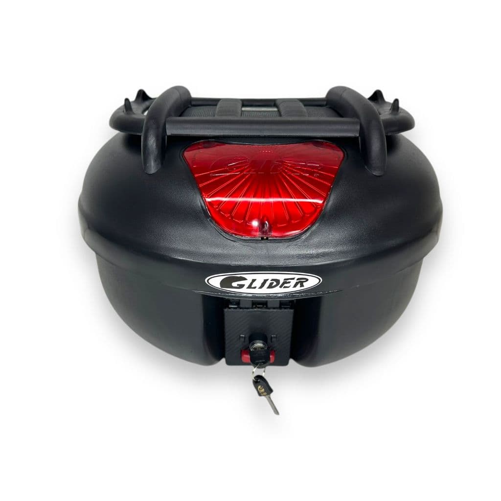 Bauleto De Moto Baú Glider 35 L + Grade Externa Injetada