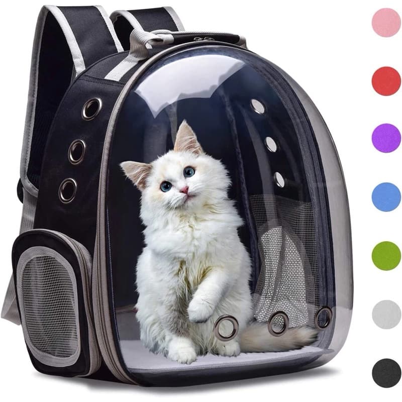 Mochila Pet Visão Panorâmica Astronauta Cachorro Gato Cão