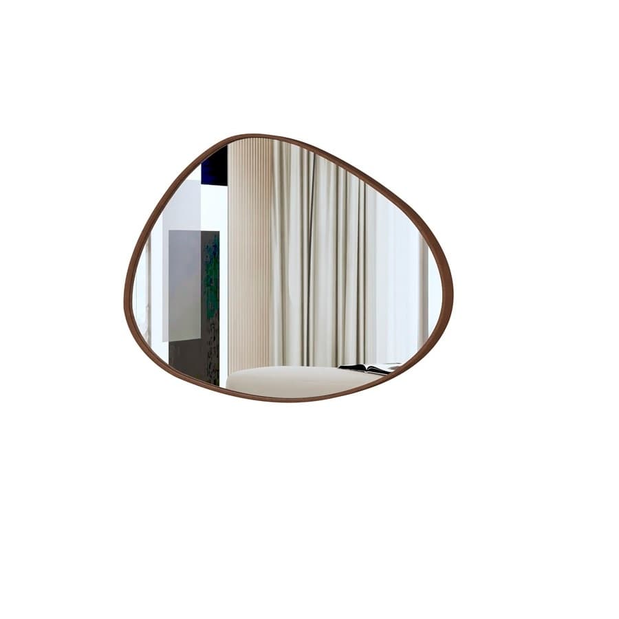 Espelho Orgânico Decorativo com Moldura Tendência A64cm x L39cm Alamanda