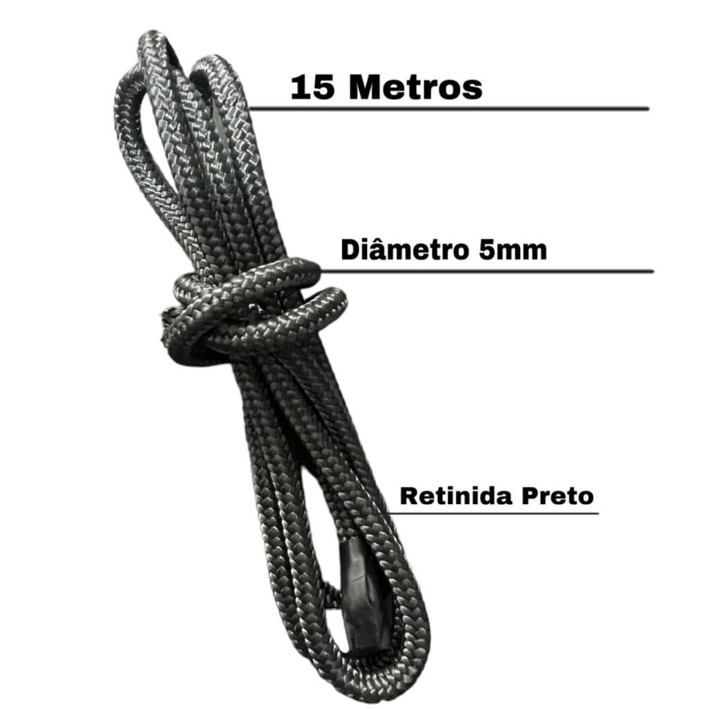 Corda Retinida 5mm Para Uso Militar 1 a 20 Metro)