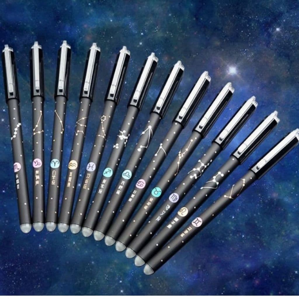 Caneta Constelação (Caneta que apaga) - 0,5mm  Signos do zodíaco