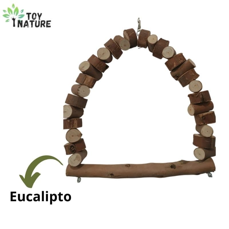 Brinquedo Comestível Aves Balanço Eucalipto Araras/papagaios enriquecimento amibental toy nature