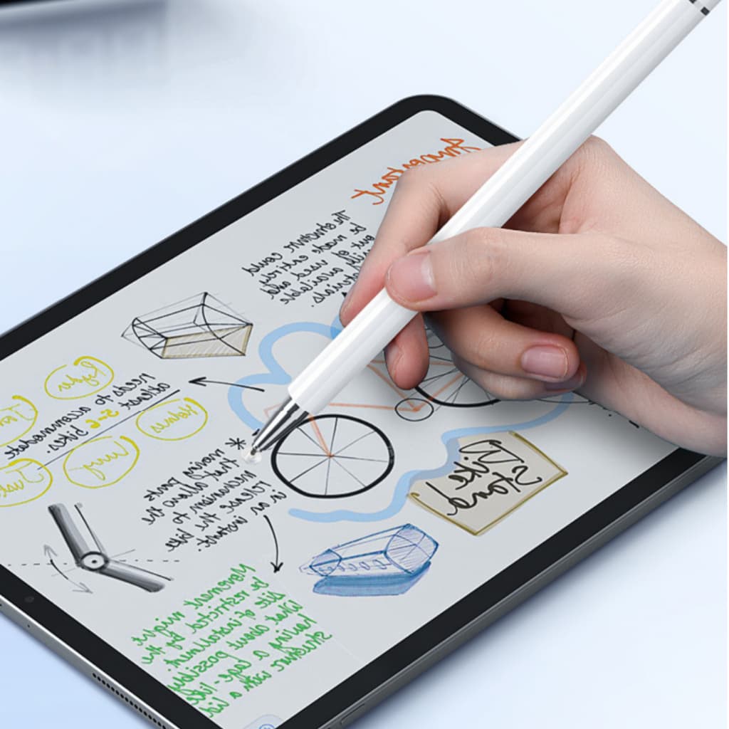 Caneta 3 em 1 Touch Screen Fina Universal iPad Android Alta Precisao -K1