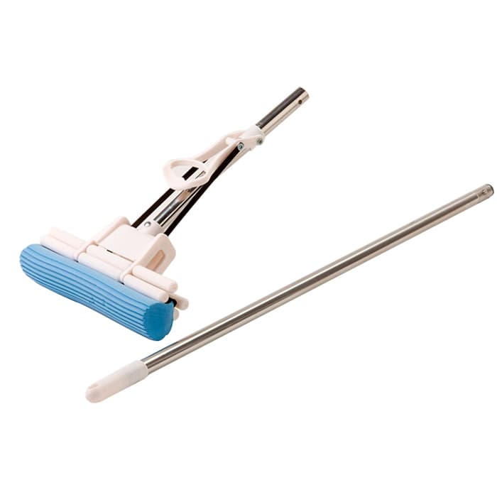 Rodo Mágico Vassoura Mop Esfregão Espuma PVA Limpeza Original Com Cabo Inox