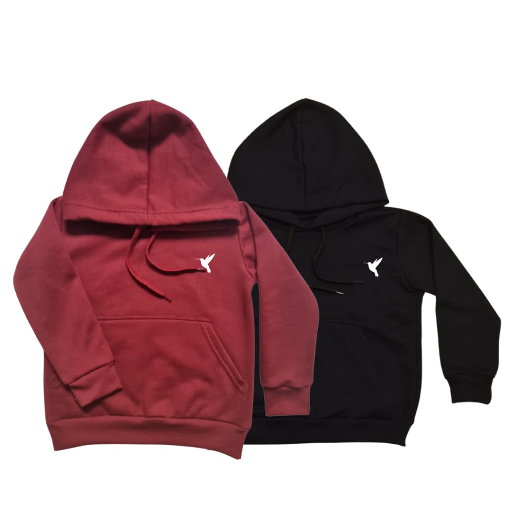 Combo 2 Moletom Infantil Unissex Flanelado Abrigo Estampa Básica