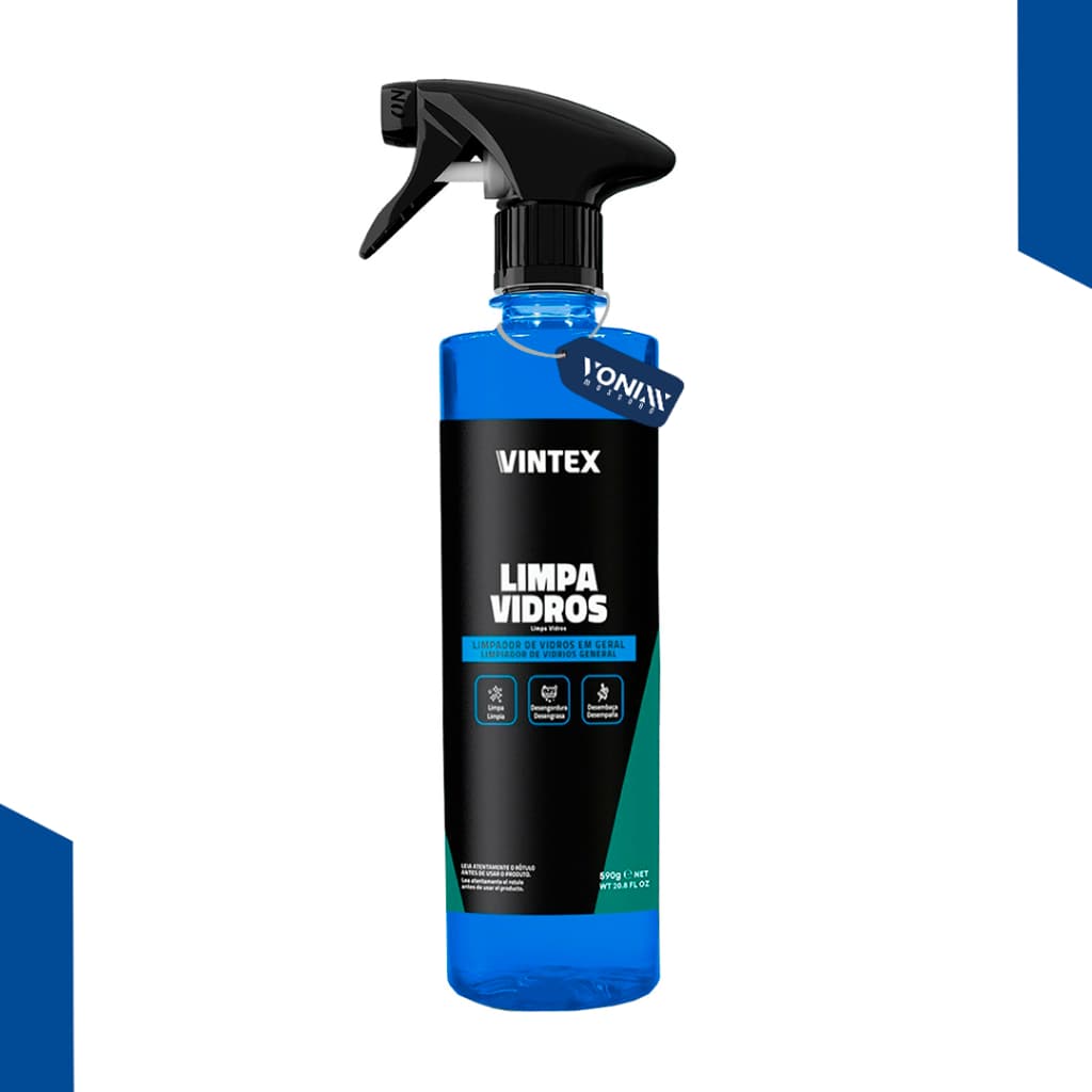 Limpa Vidros Espelho Carro Casa Janela Vintex/Vonixx 500ml