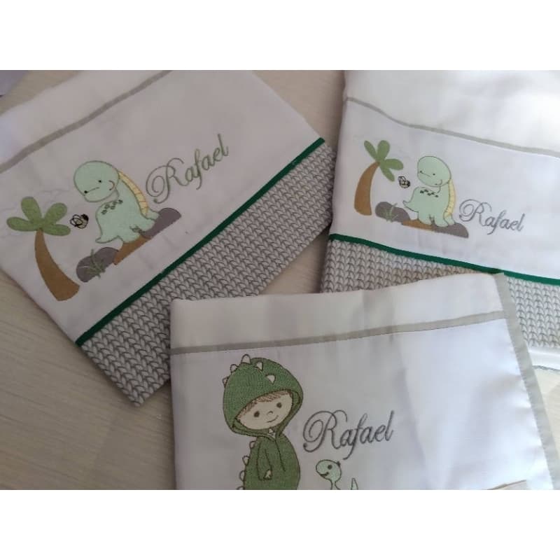 fralda boca kit c/3 personalizada