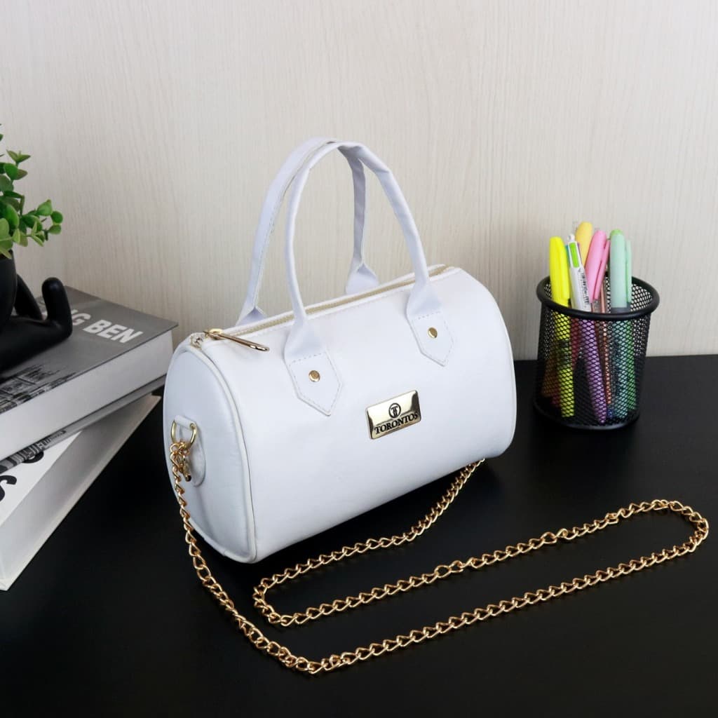 Bolsa Baú Feminina De Mão Casual Corrente Ombro Torontos