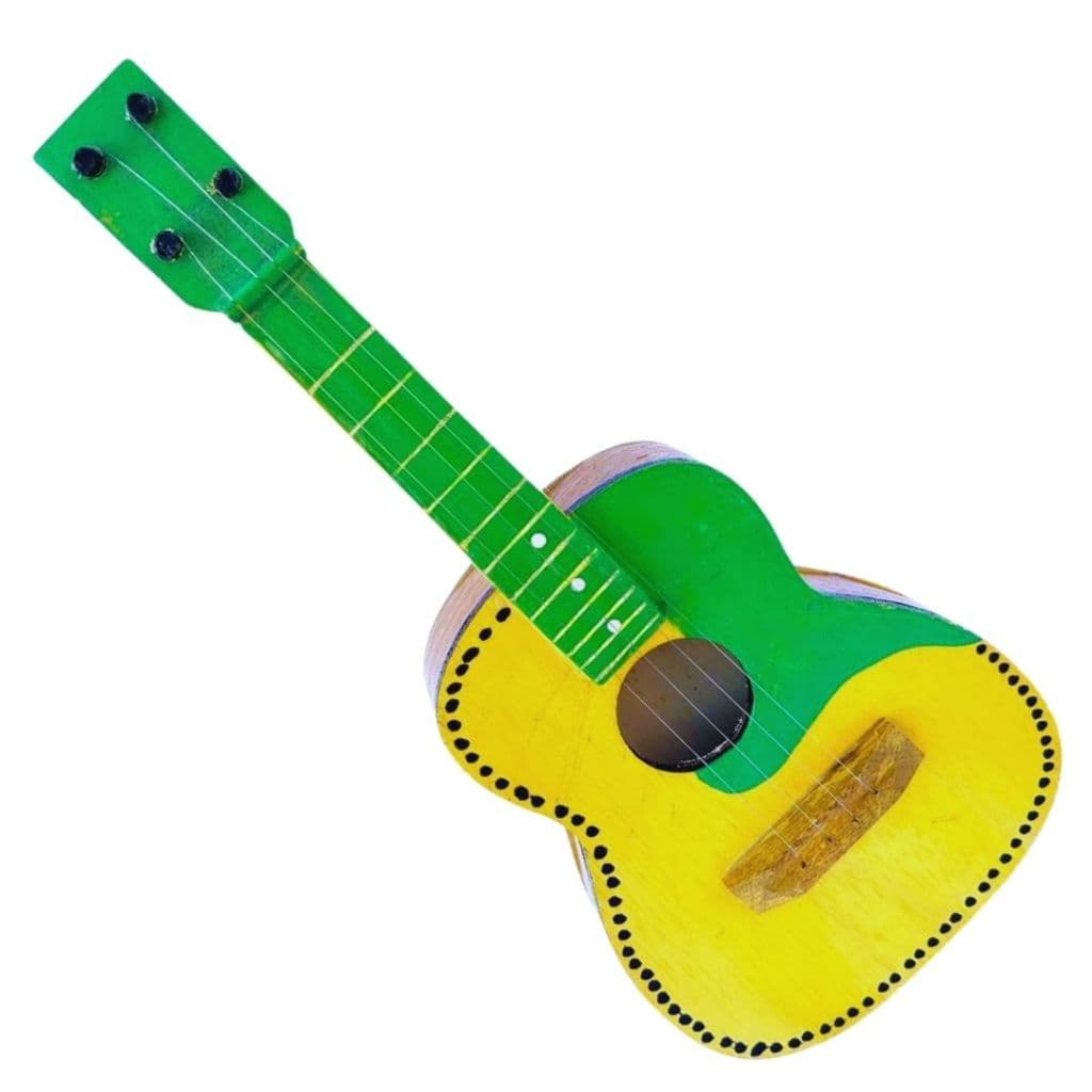 Violão Infantil Brinquedo Educativo | Madeira Artesanal | Corda de Nylon 50cm