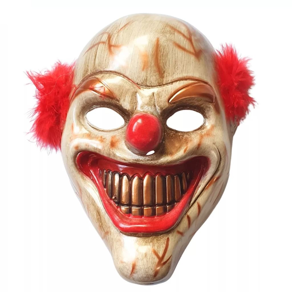 Fantasia Máscara Palhaço Assassino Assustador Halloween Terror Festas
