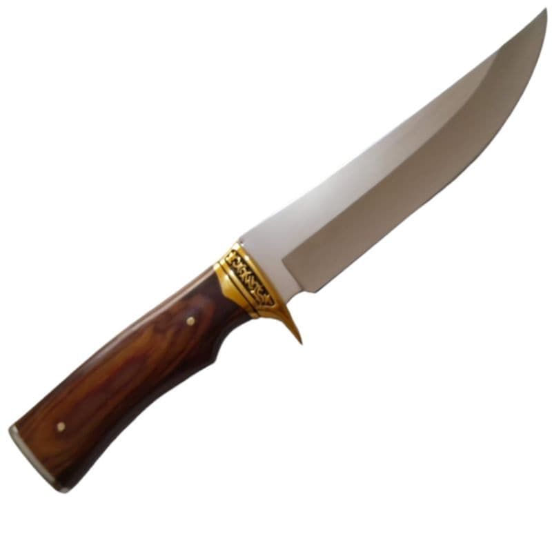 Faca Esportiva Cabo madeira Faca para pesca churrasco
