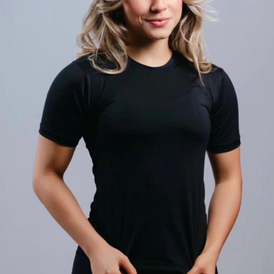 Camiseta Feminina Dry Manga Curta Treino Academia Blusa P M G GG