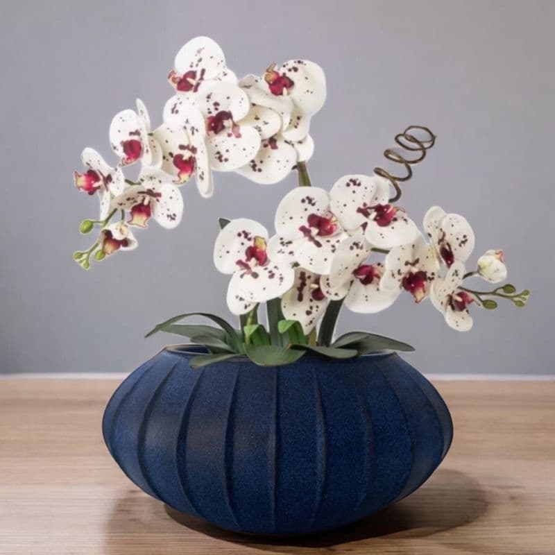 Vaso de  Plantas Oval Hanazaki para Sala Decorativo Polietileno