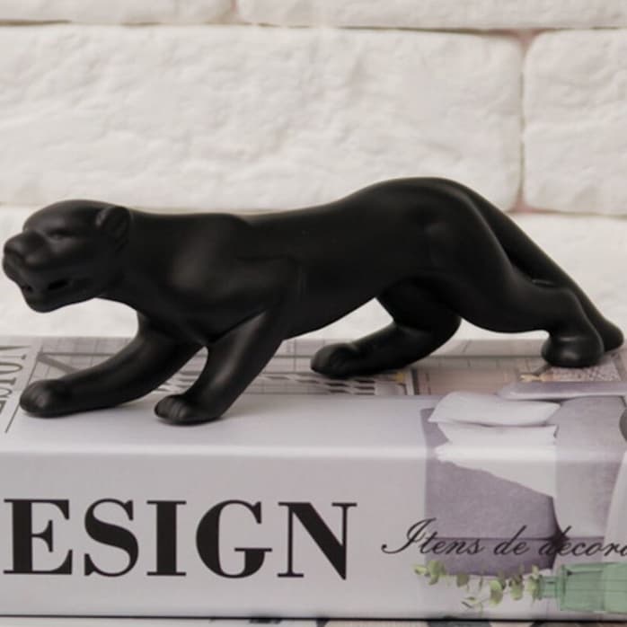 Escultura Decorativa Jaguar Escultura Estatua Casa Leopardo Pantera