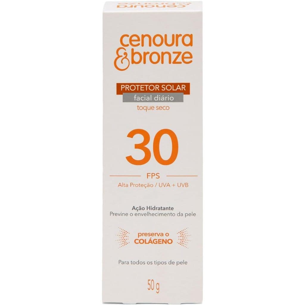 Protetor Solar Facial Cenoura & Bronze Fps 30 - 50G