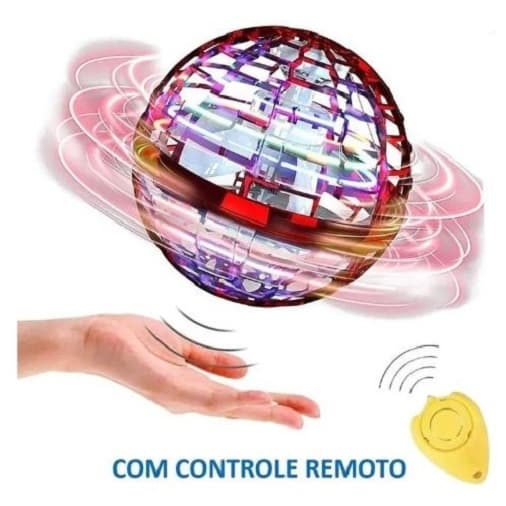 Spinner Voador Led Flynova Pro Bola Esfera Mini Drone