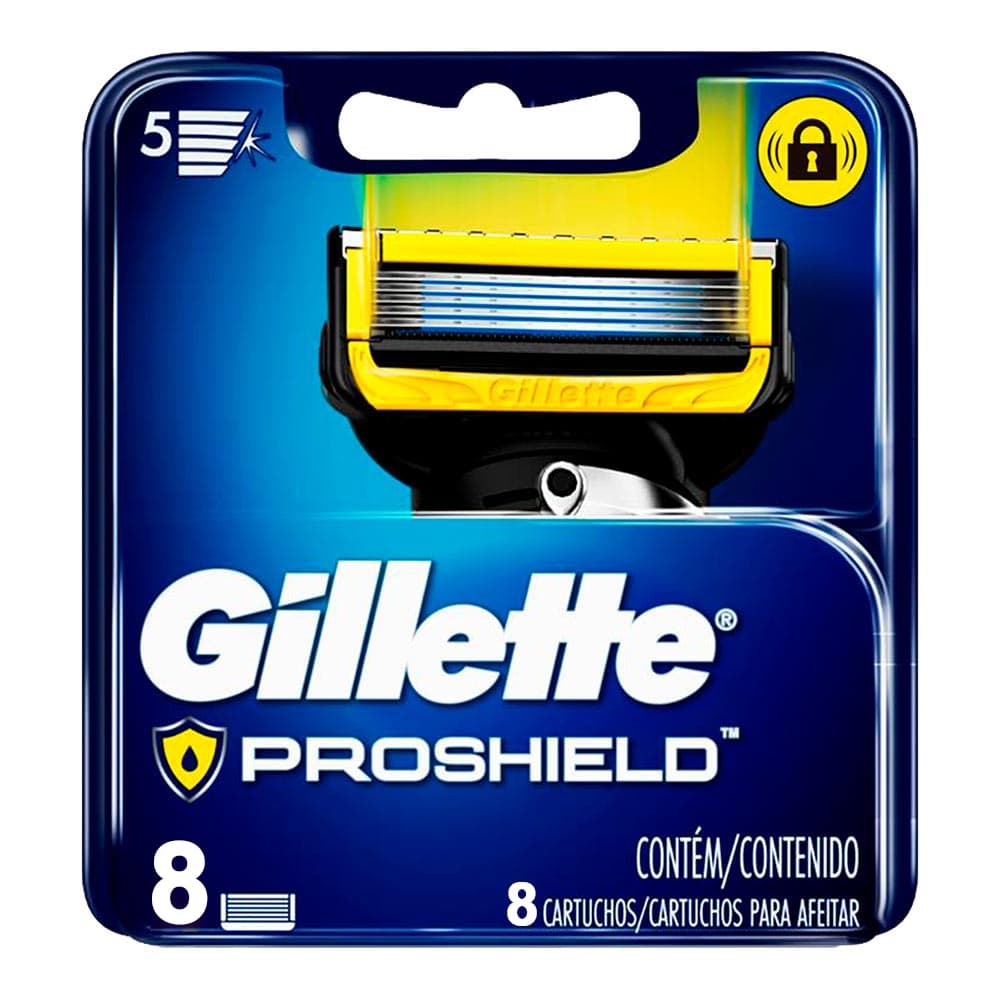 CARGA REFIL APARELHO BARBEAR GILLETTE FUSION5 PROSHIELD 8U