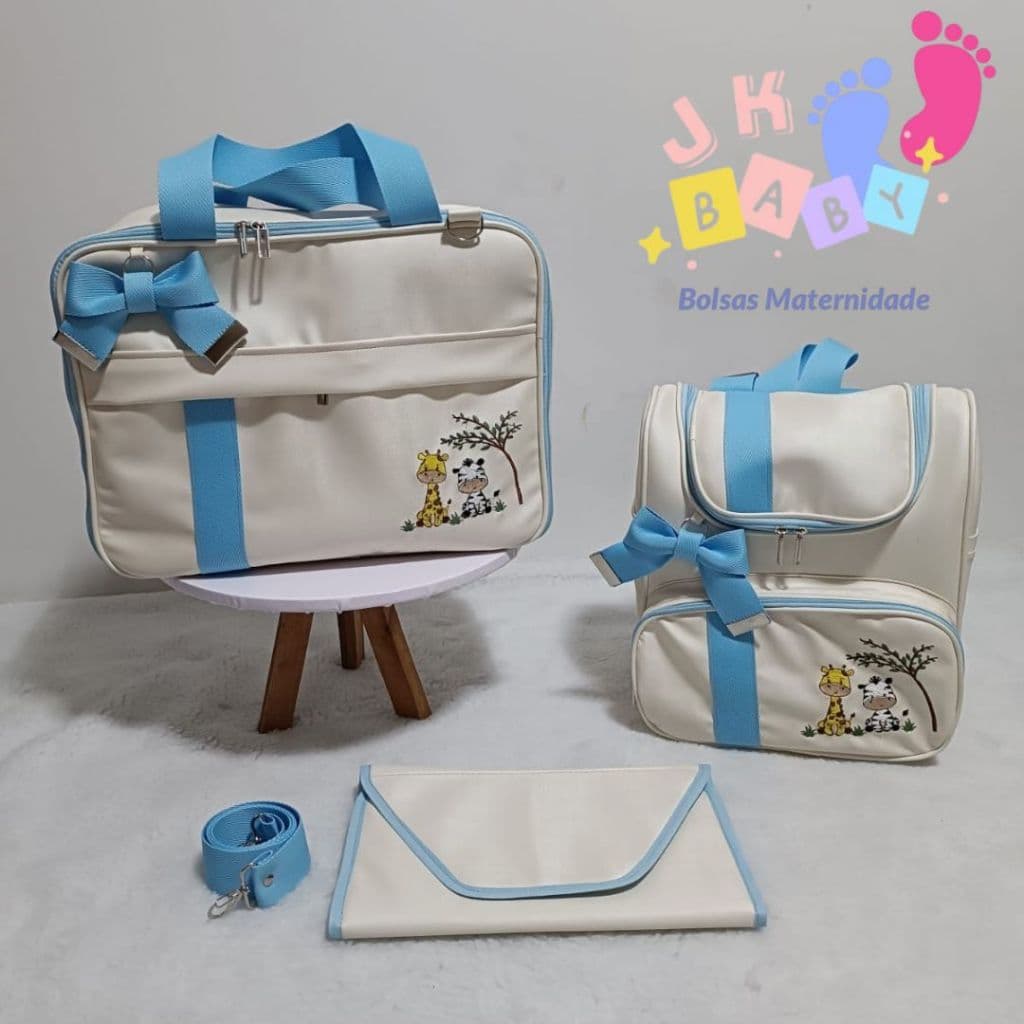 jk baby bolsas de maternidade kit de luxo 2 pc