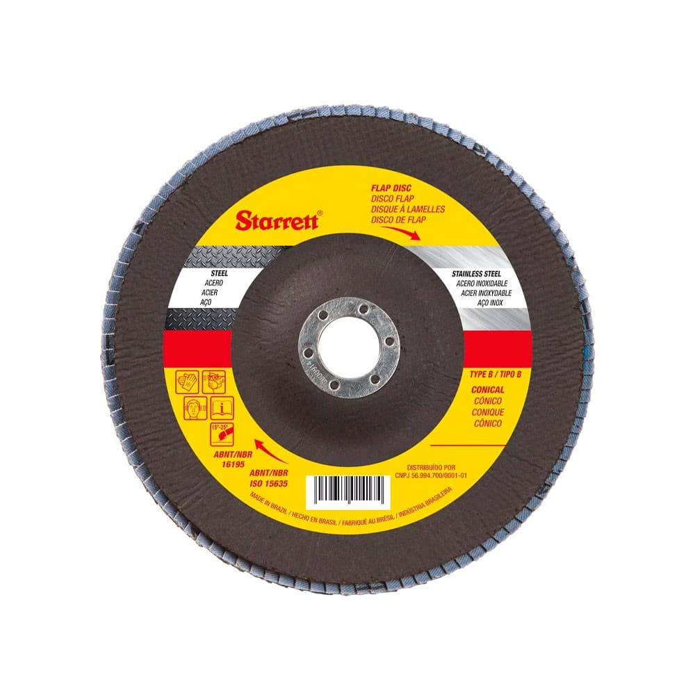 Disco Lixa Flap Starrett 7 - Grãos 40, 50, 60, 80 e 120