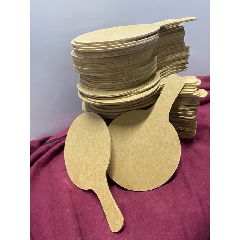kit 50 Unidades Raquetes MDF Pequena Ping Pong Lembrancinhas de Aniversário