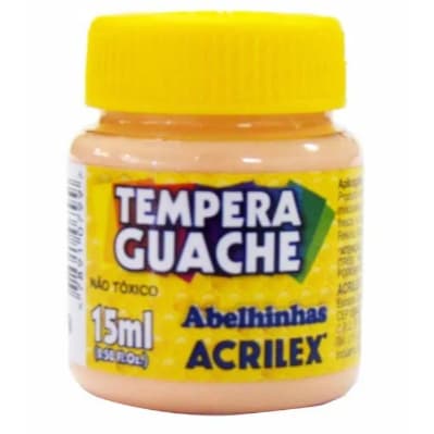 TINTA GUACHE TEMPERA 15ML AMARELO PESSEGO ACRILEX UNIDADE