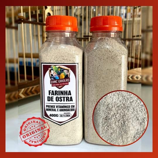 Farinha de Ostra - 400g ( Para Pássaros )